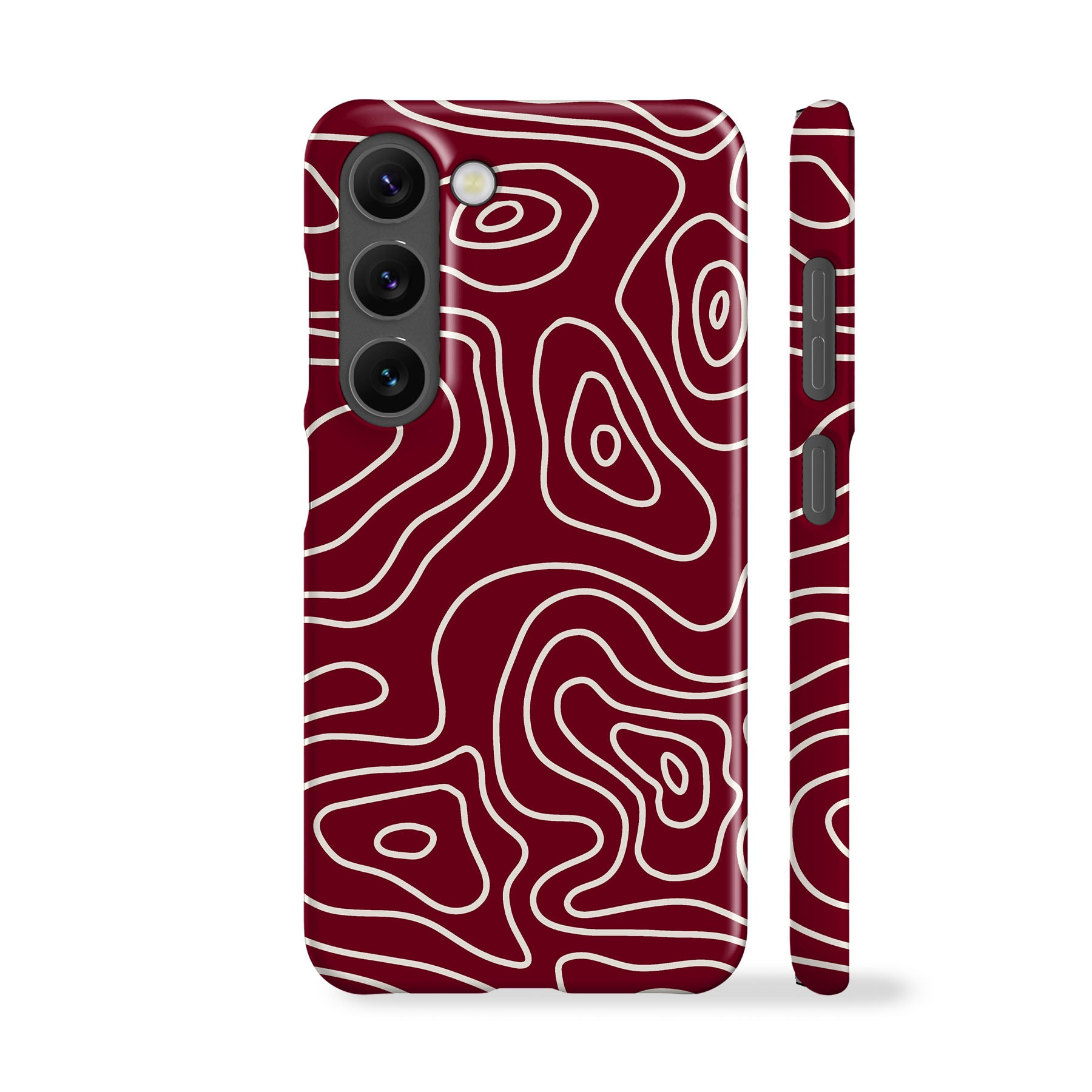 Burgundy Rose Wallet - iPhone sold Case - Cell Phone Case