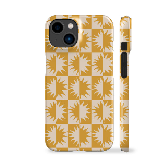 Solstice Check Yellow Phone Case