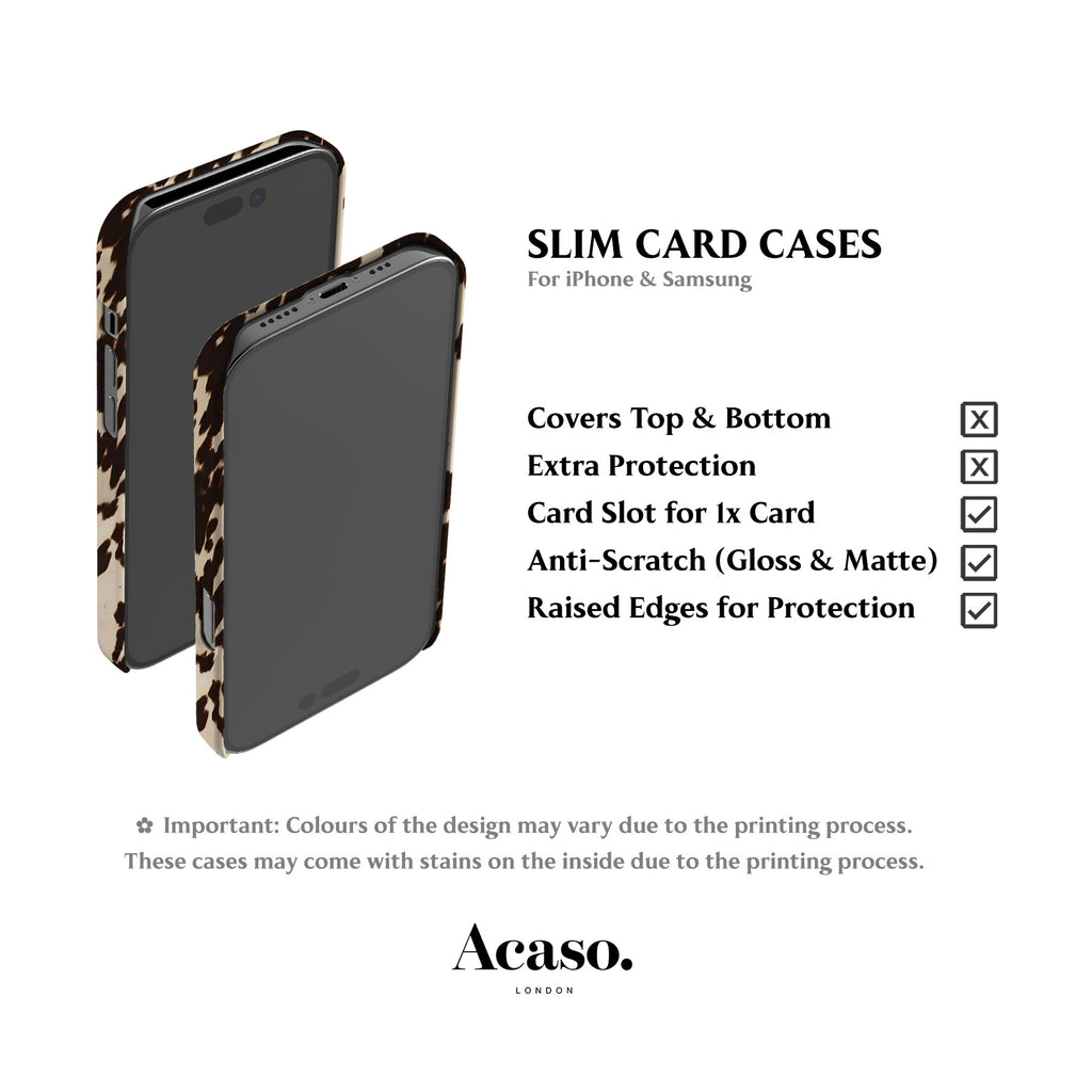 Speckled Cow Print Card Case