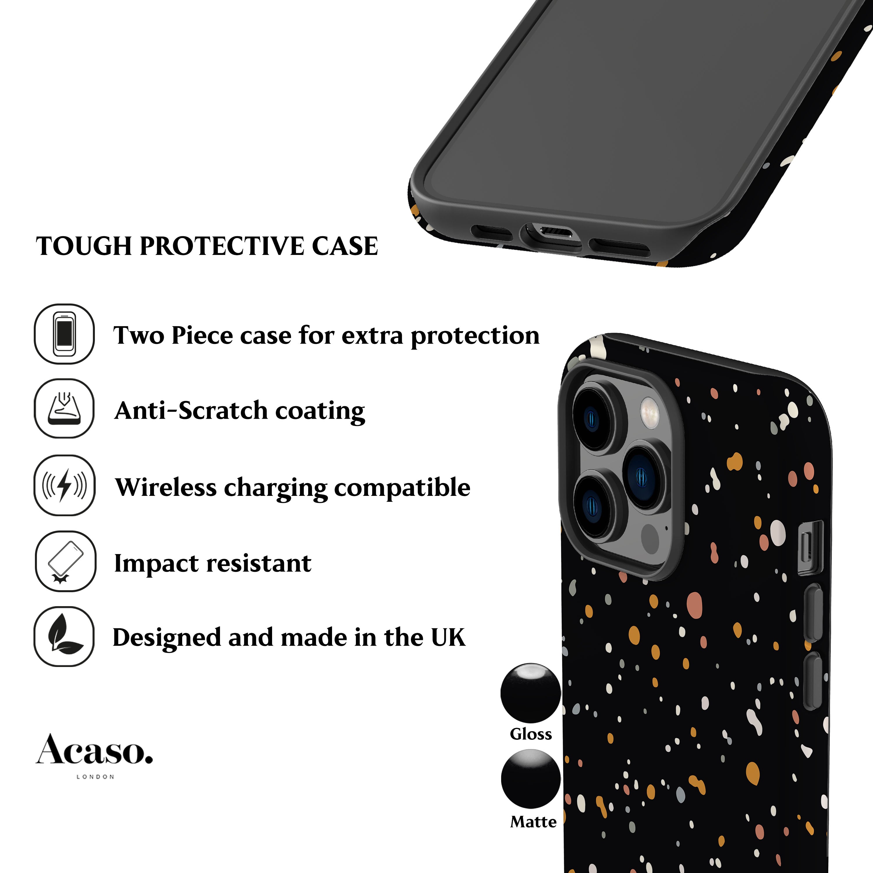 Speckled Dots Allie Phone Case