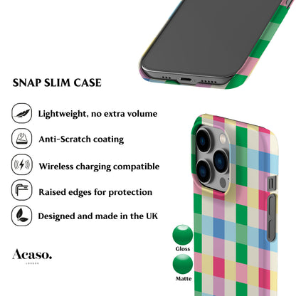 Bright Spring Checkers Phone Case