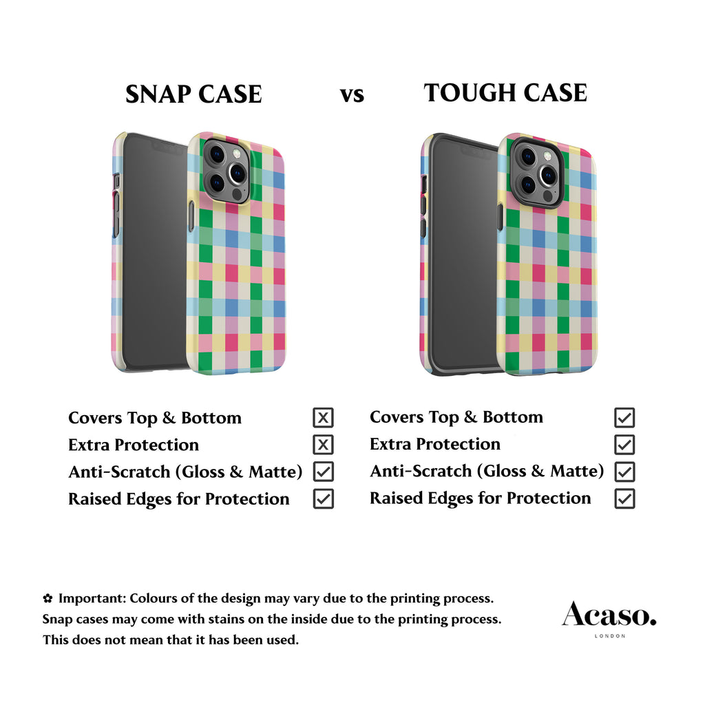 Bright Spring Checkers Phone Case