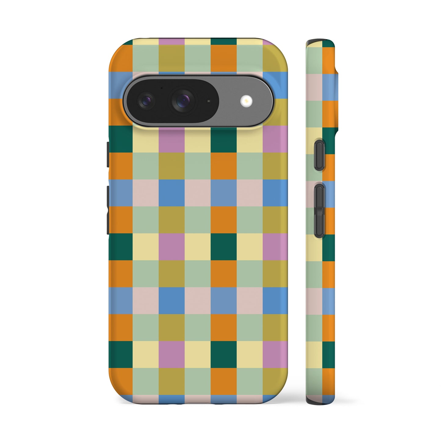 Pastel Spring Checkers Phone Case