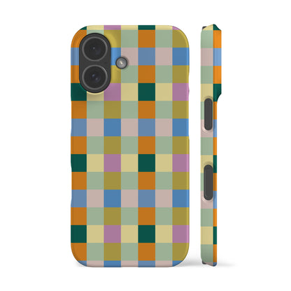 Pastel Spring Checkers Phone Case