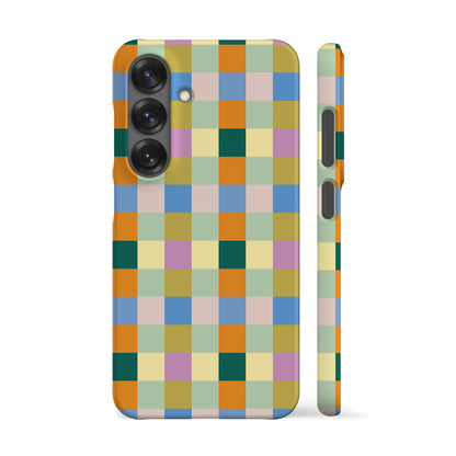 Pastel Spring Checkers Phone Case