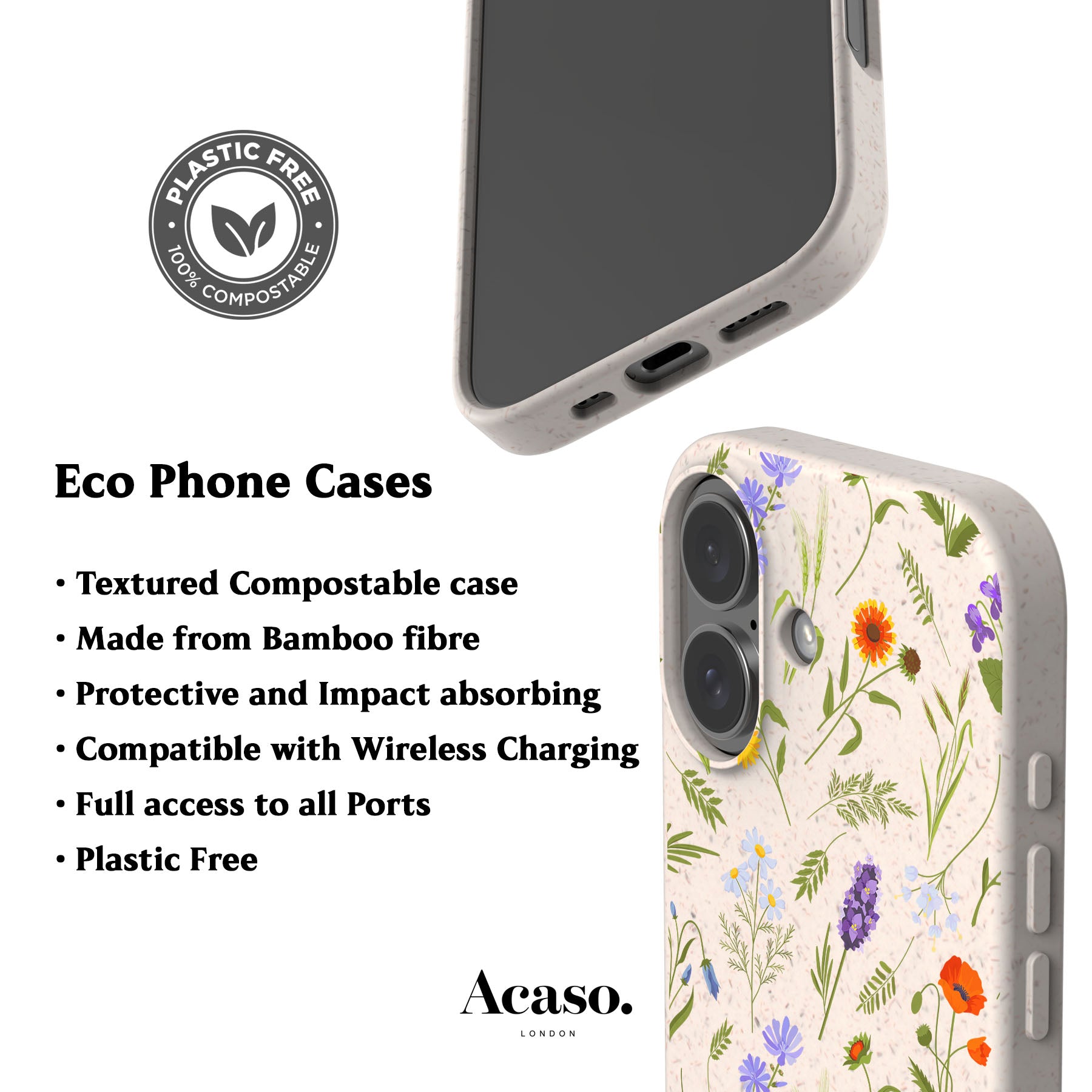 Spring Flowers Eco-Friendly Phone Case