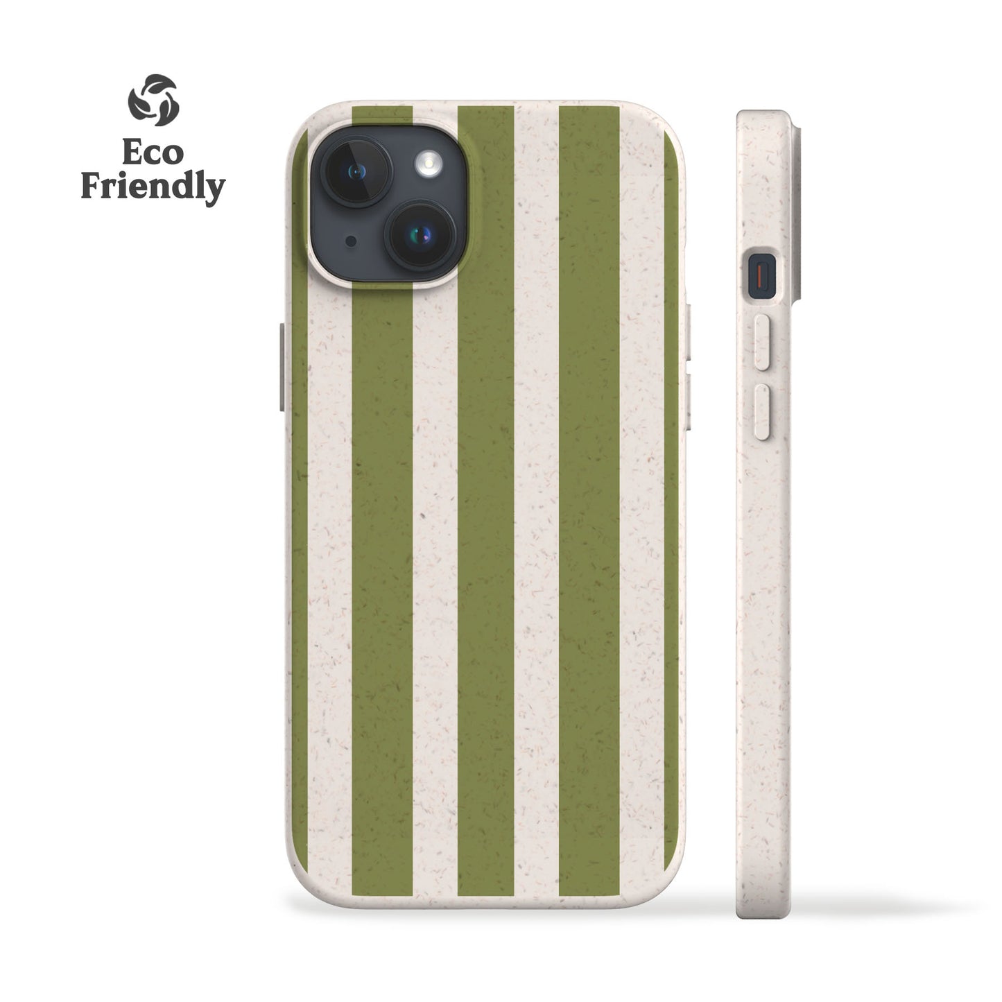 Spring Green Stripes Eco-Friendly Phone Case