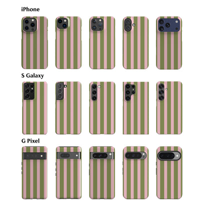 Spring Green Stripes Phone Case