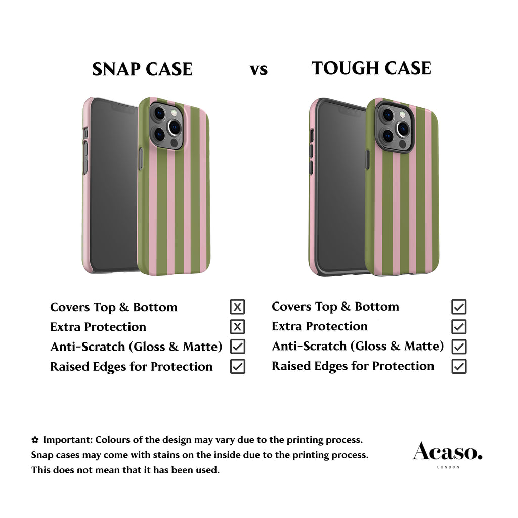 Spring Green Stripes Phone Case