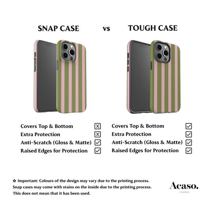 Spring Green Stripes Phone Case