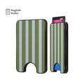 Spring Green Stripes Magnetic Phone Wallet