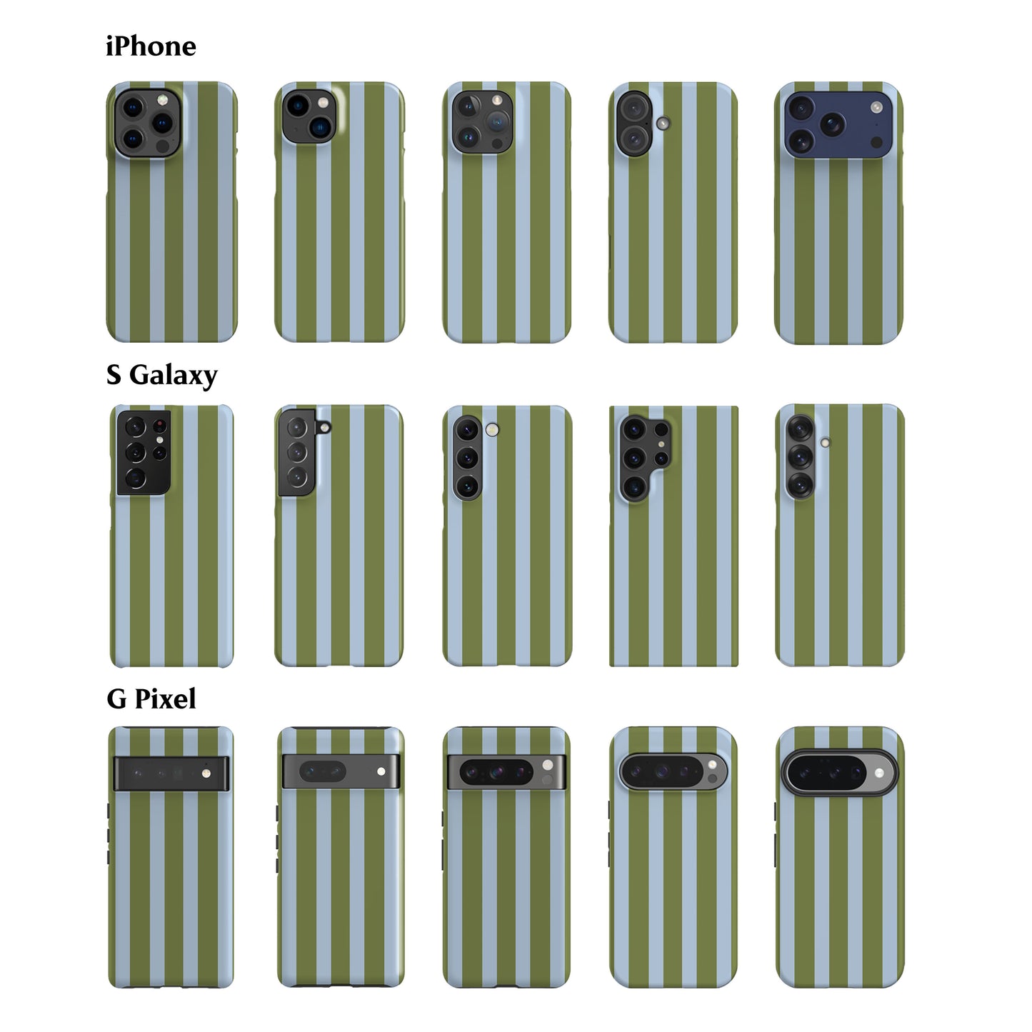 Spring Blue Stripes Phone Case