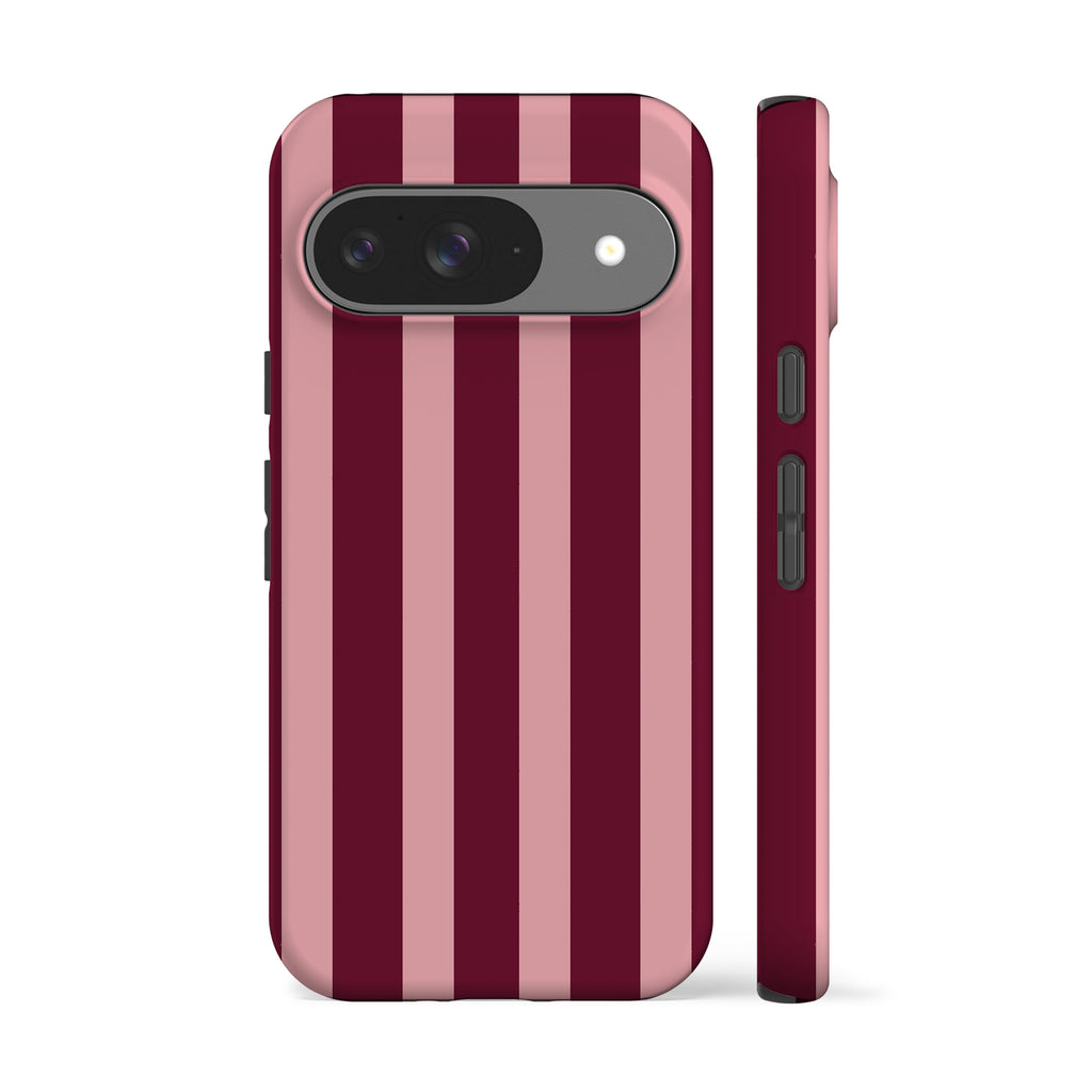 Spring Maroon Stripes Phone Case