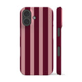 Spring Maroon Stripes Phone Case