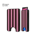 Maroon Spring Stripes Magnetic Phone Wallet