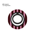 Spring Maroon Stripes MagSafe Ring Holder
