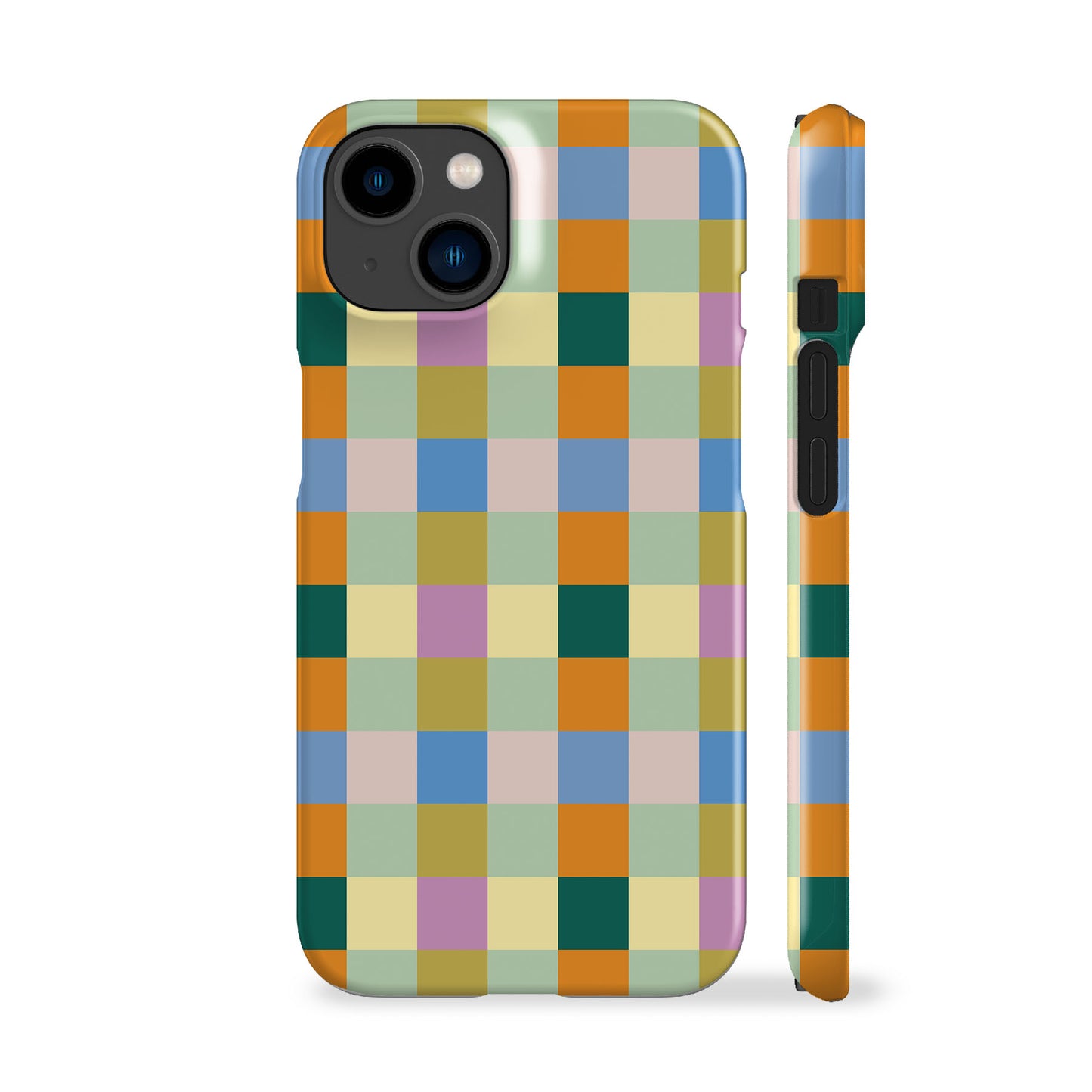 Pastel Spring Checkers Phone Case