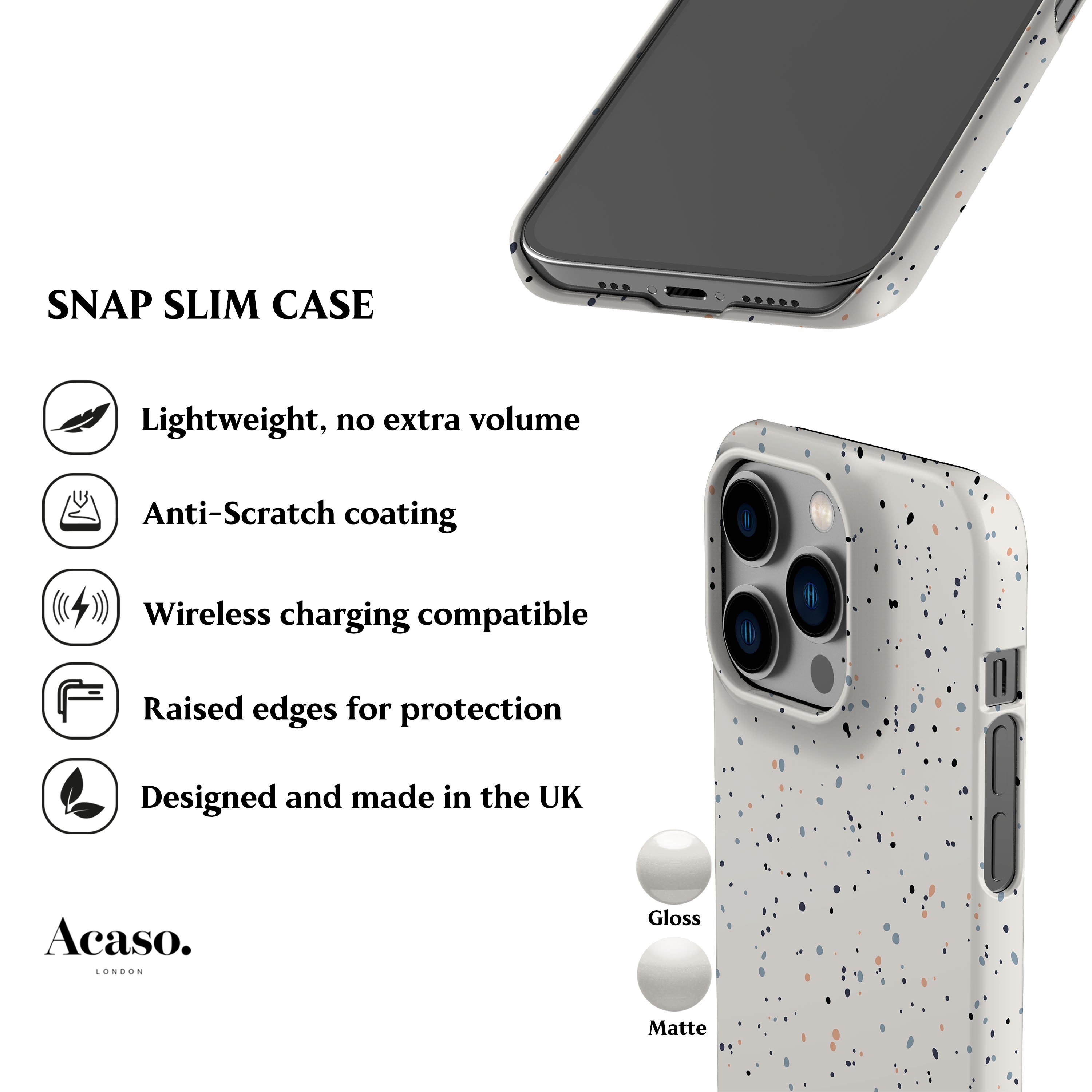 Sprinkled Dots Phone Case