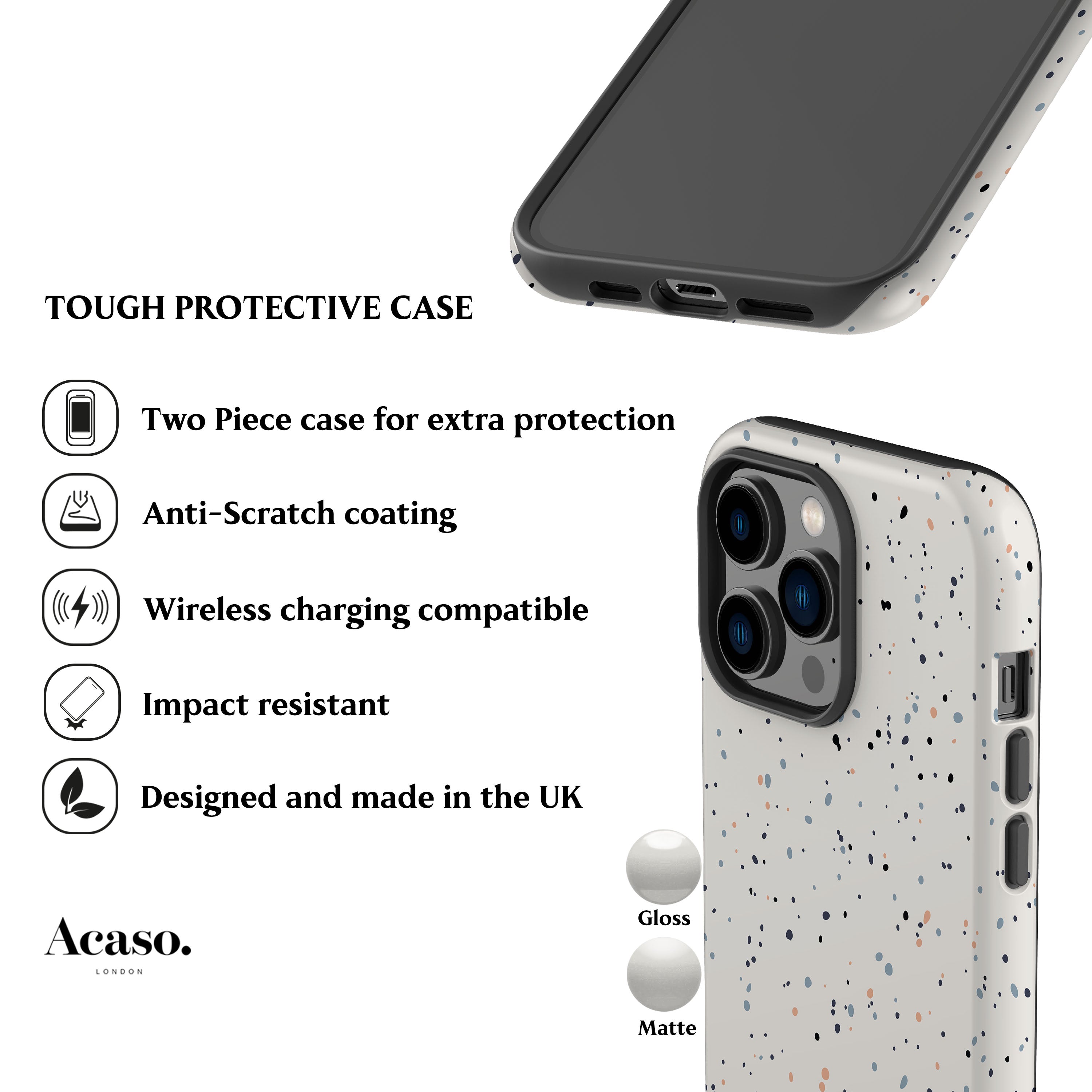 Sprinkled Dots Phone Case