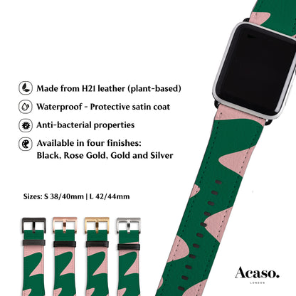 SQUIGGLY Pink Apple Watch Strap