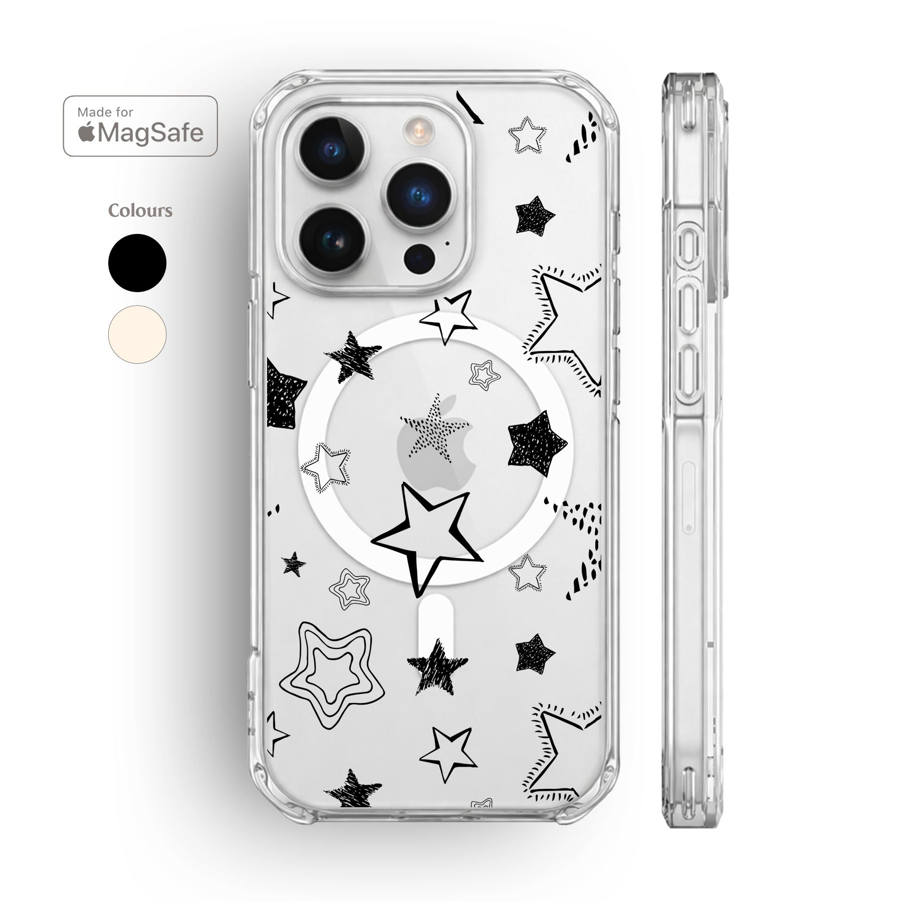 Stars Clear MagSafe iPhone Case