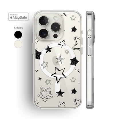 Stars Clear MagSafe iPhone Case