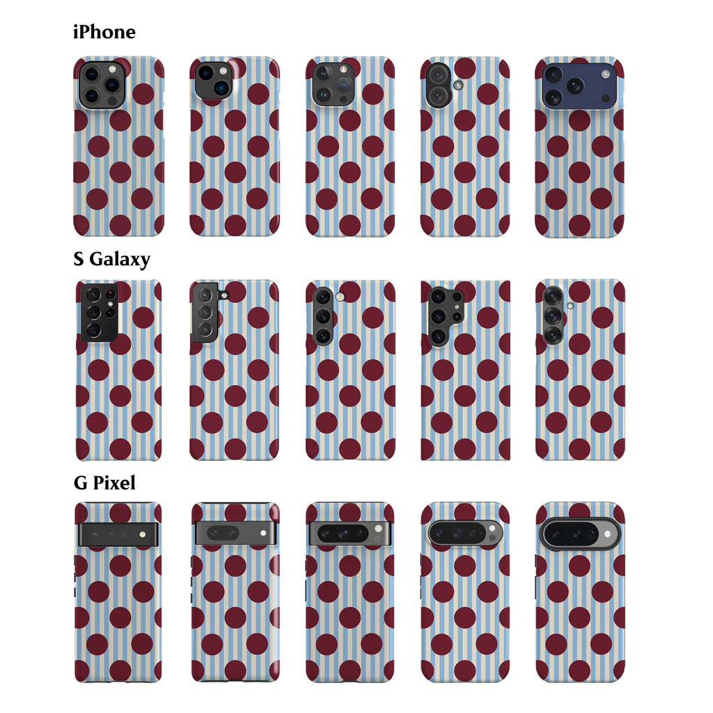 Striped Feria Ruby Dots Phone Case