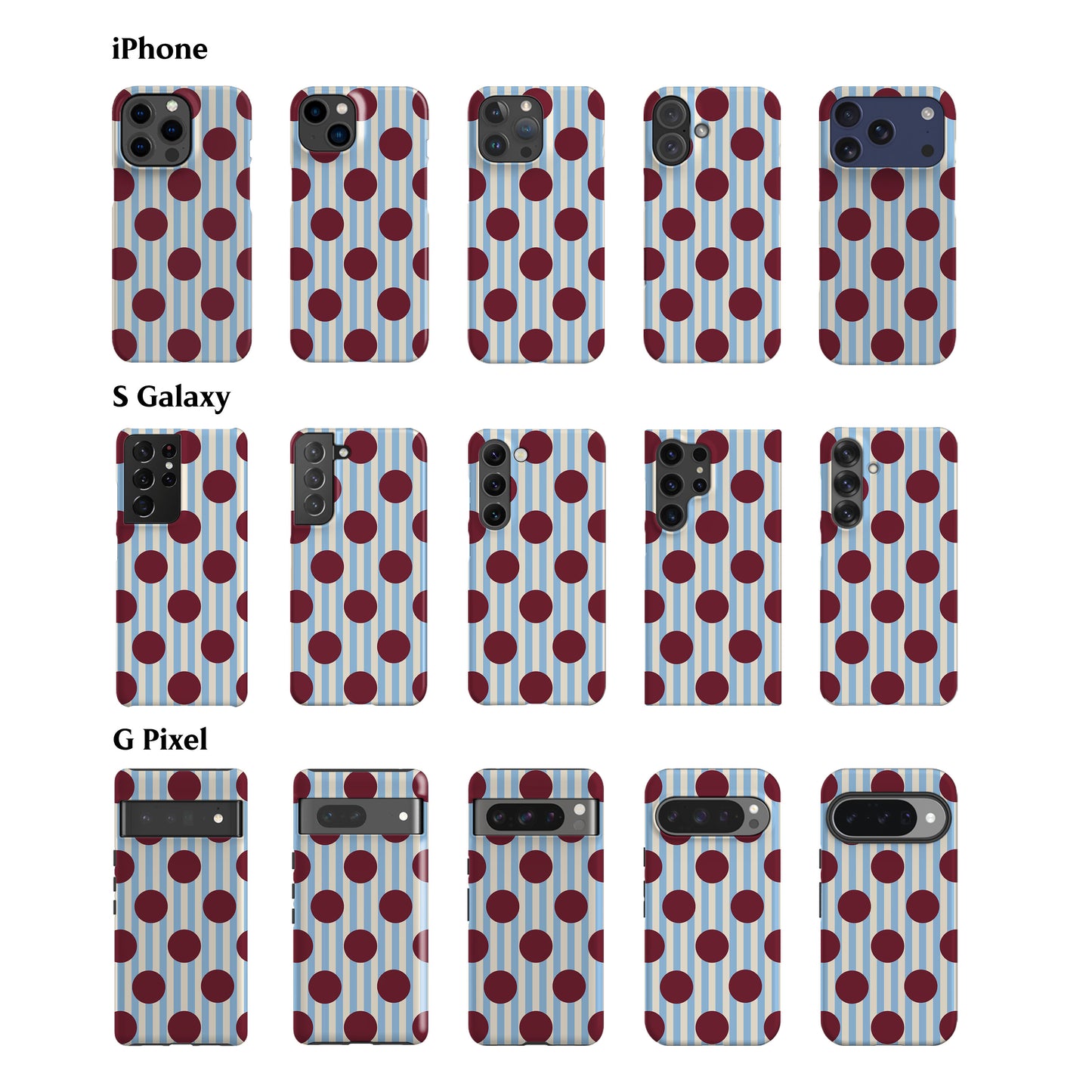 Striped Feria Ruby Dots Phone Case