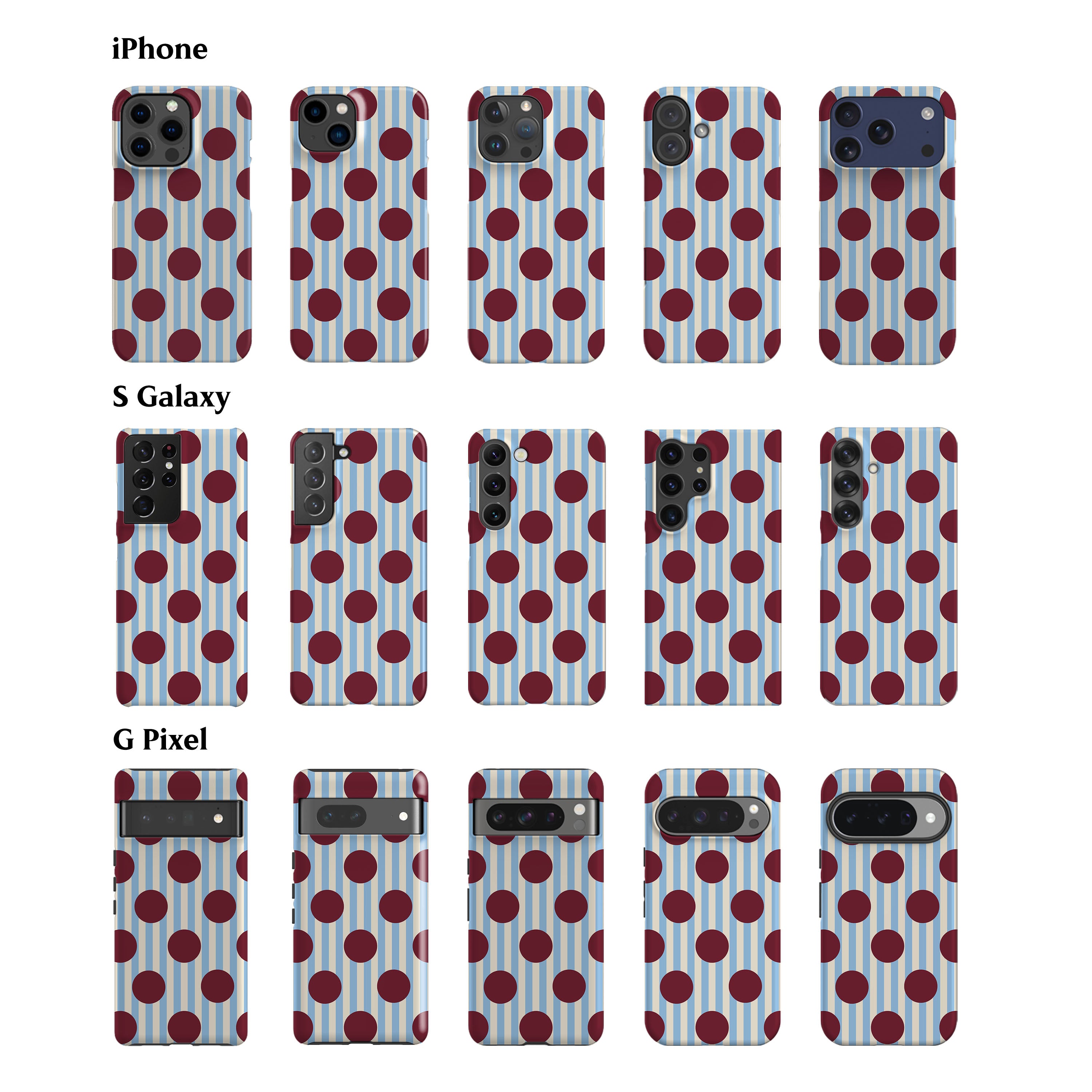 Striped Feria Ruby Dots Phone Case