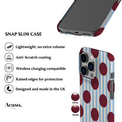 Striped Feria Ruby Dots Phone Case