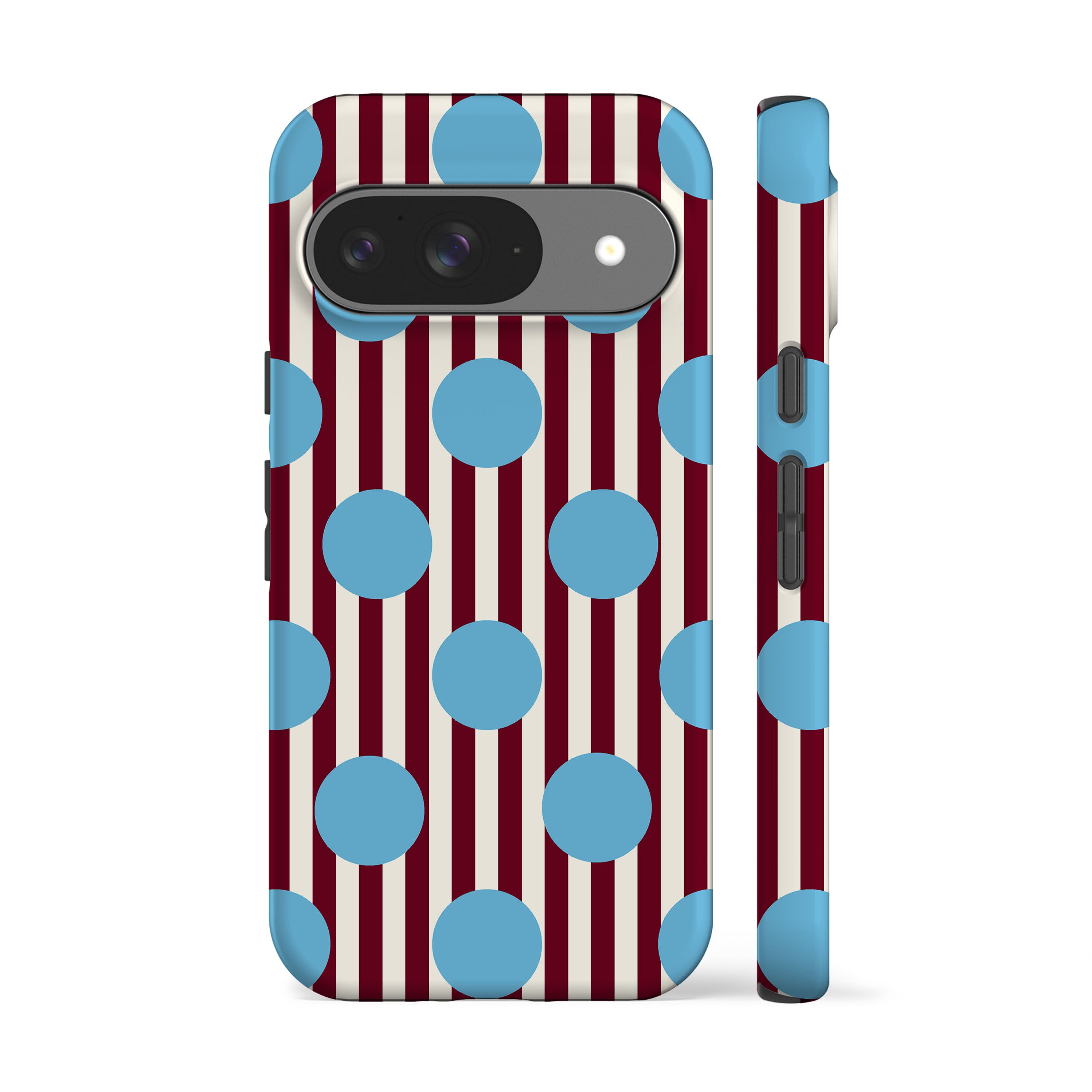 Striped Feria Blue Dots Phone Case
