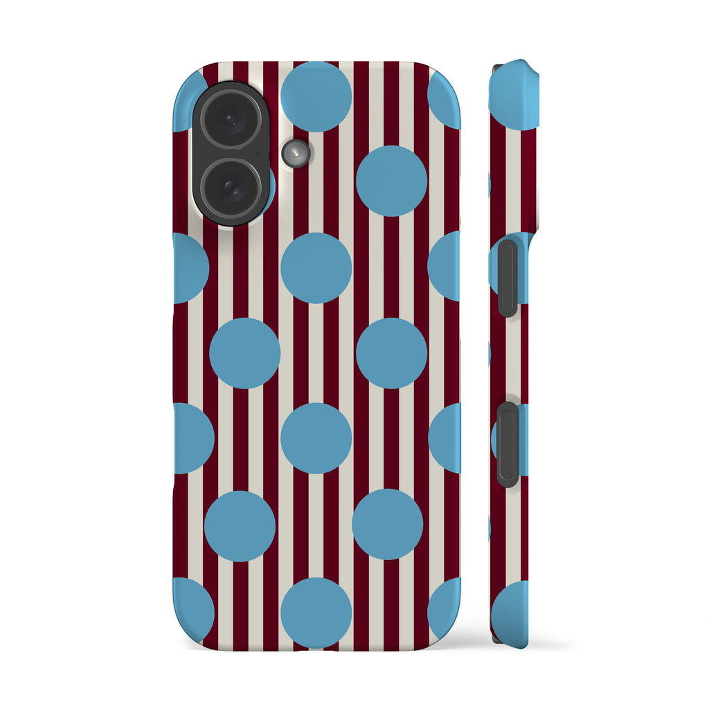Striped Feria Blue Dots Phone Case