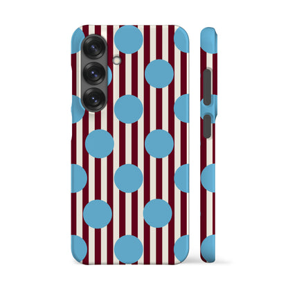 Striped Feria Blue Dots Phone Case