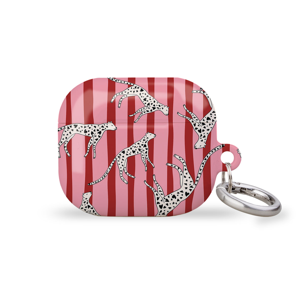 Striped Heart Leos AirPods Cover