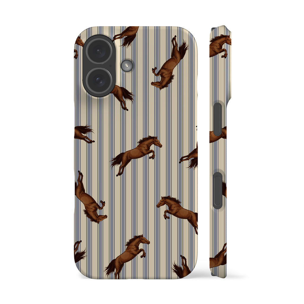 Striped Horses Phone Case