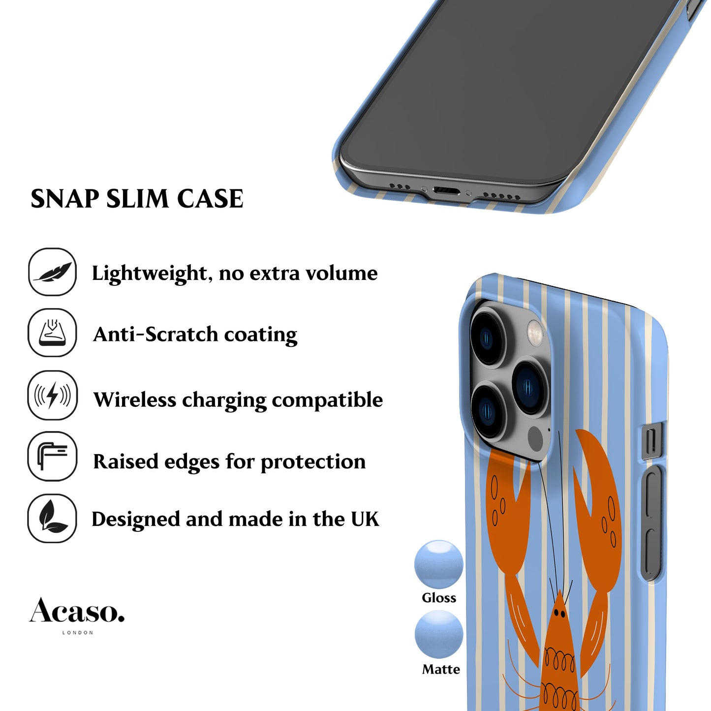 Blue Lobster Phone Case