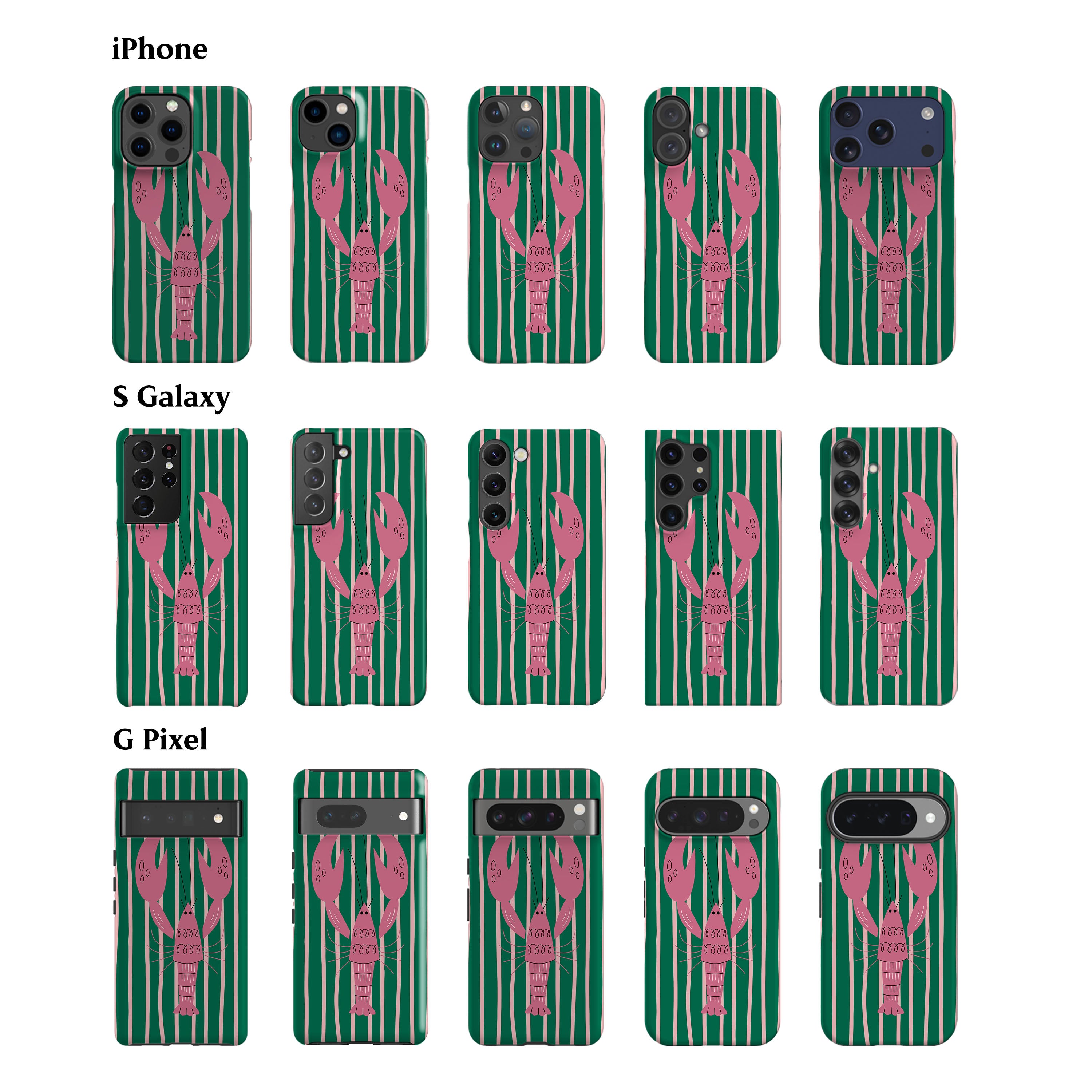 Green Lobster Phone Case