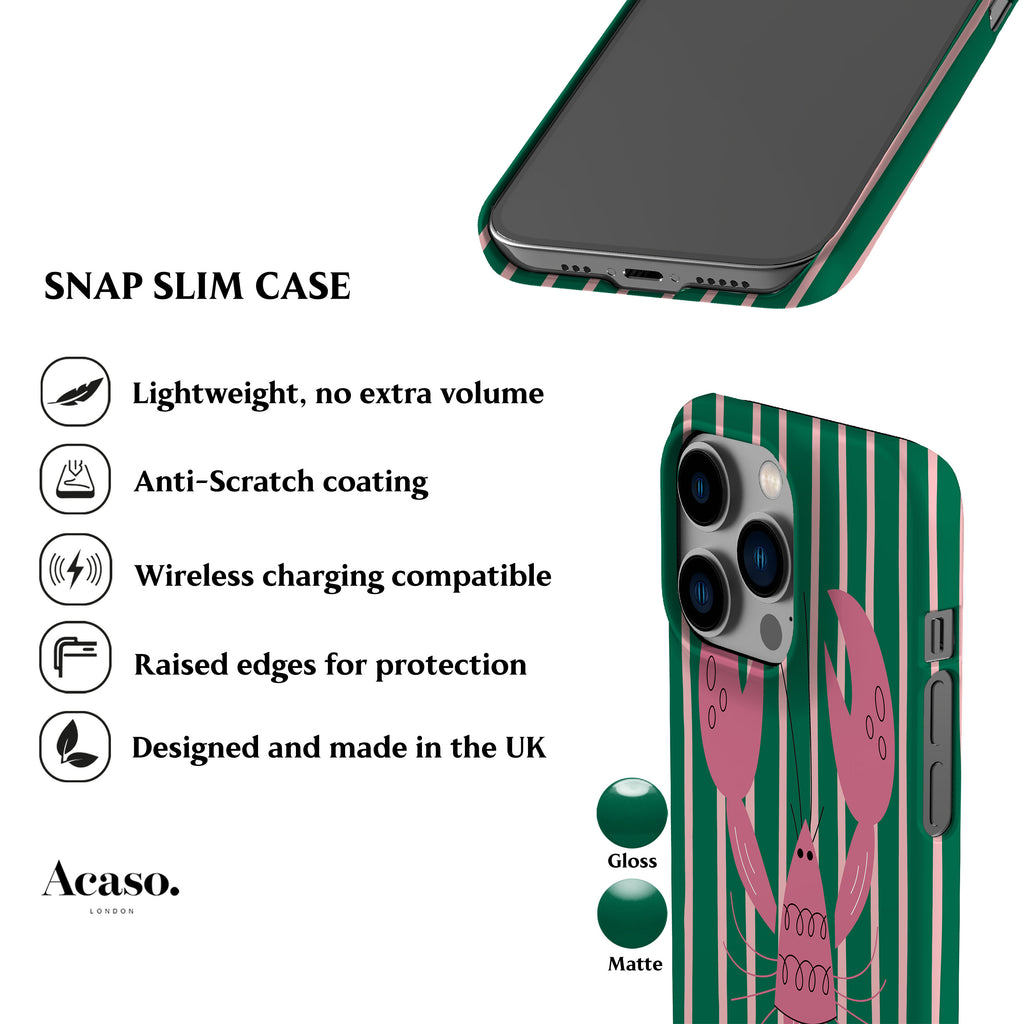 Green Lobster Phone Case
