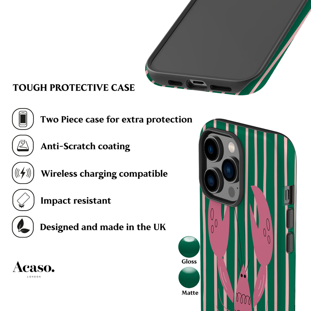 Green Lobster Phone Case