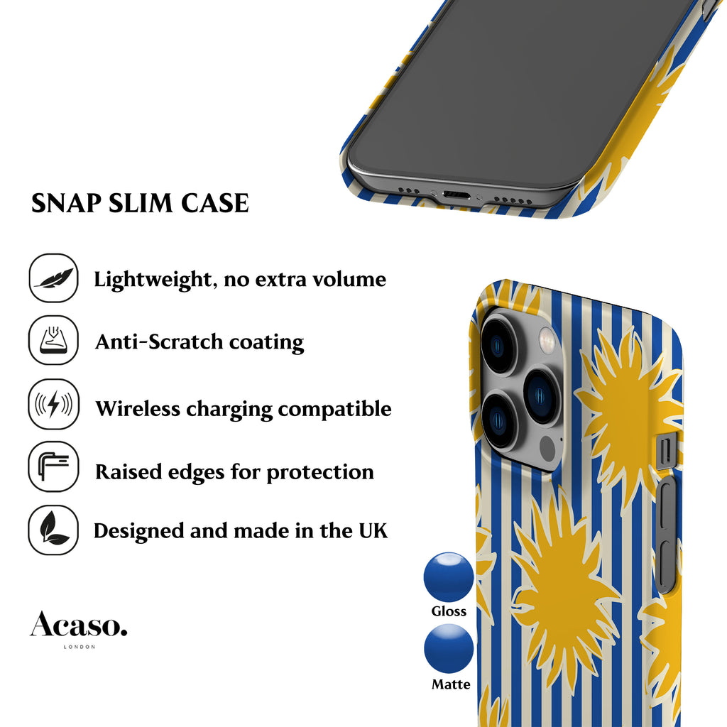 Striped Soles Blue Phone Case