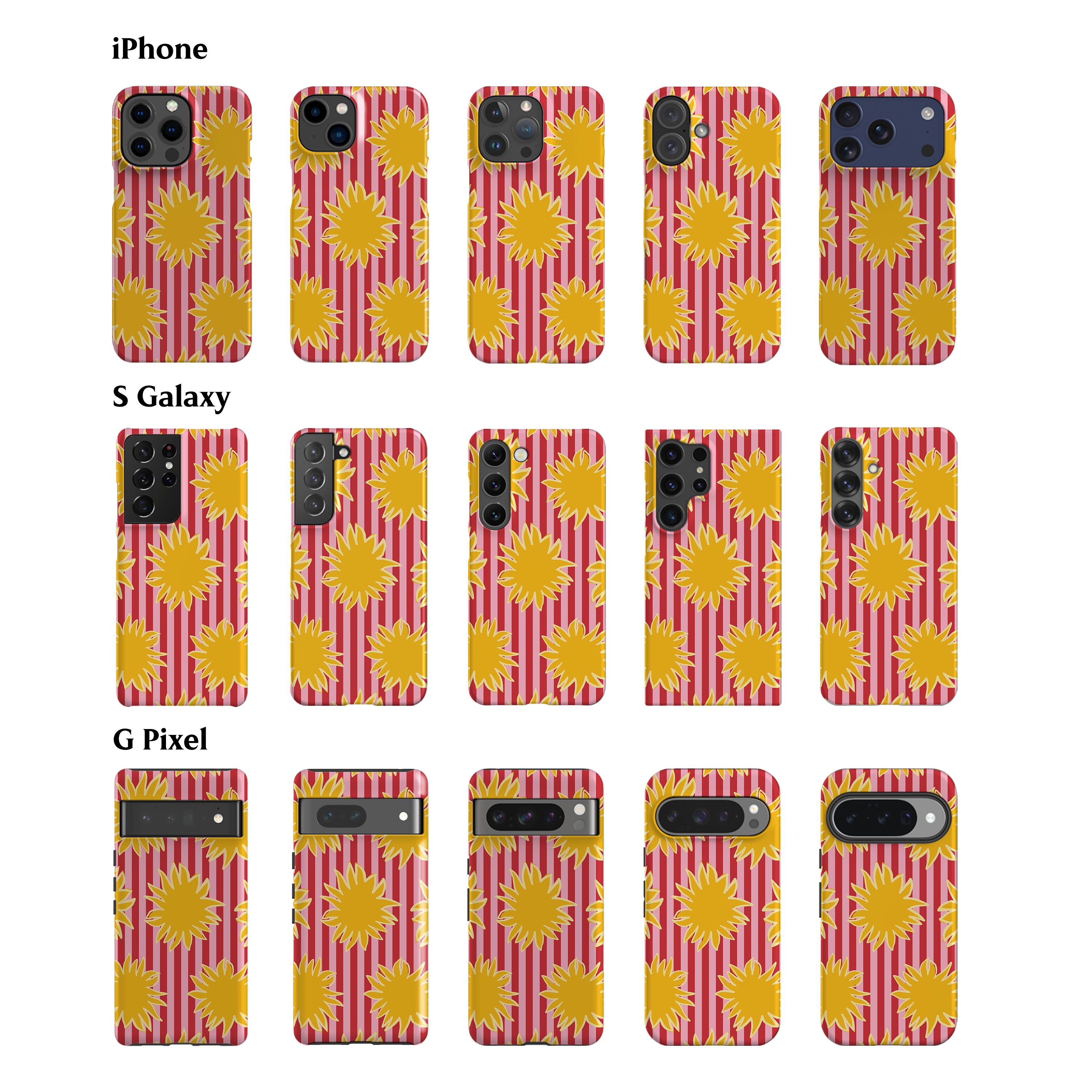 Striped Soles Pink Phone Case