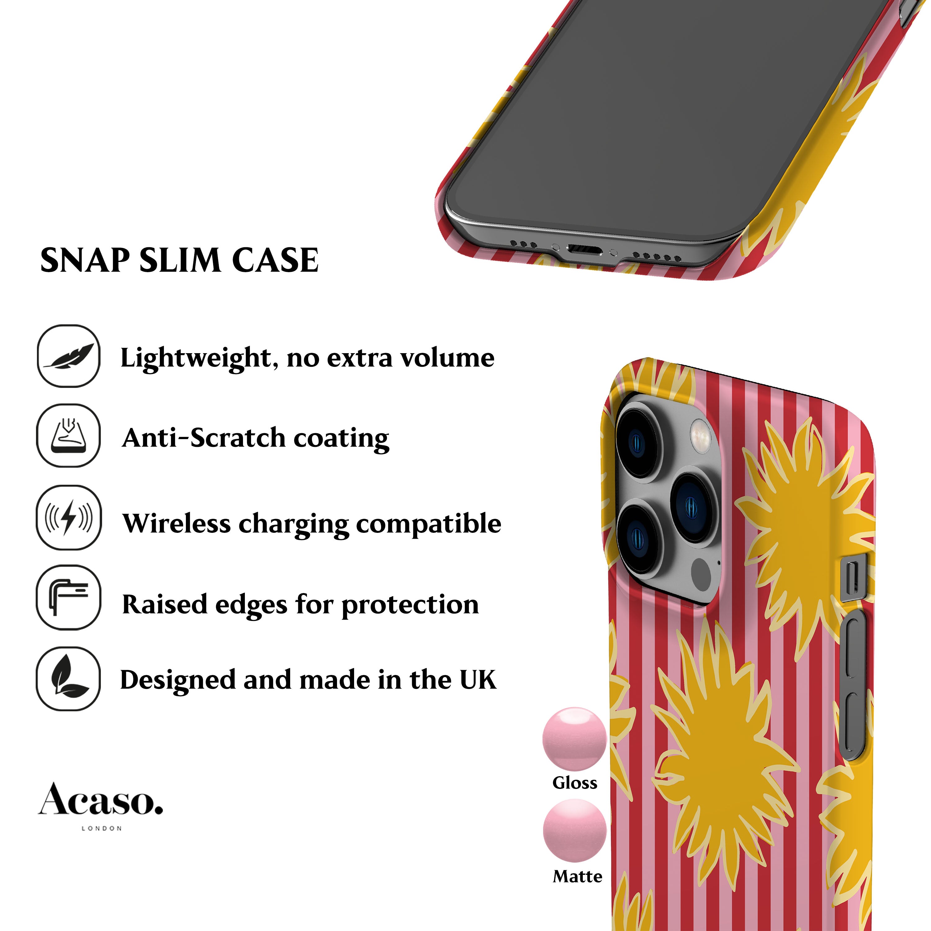 Striped Soles Pink Phone Case