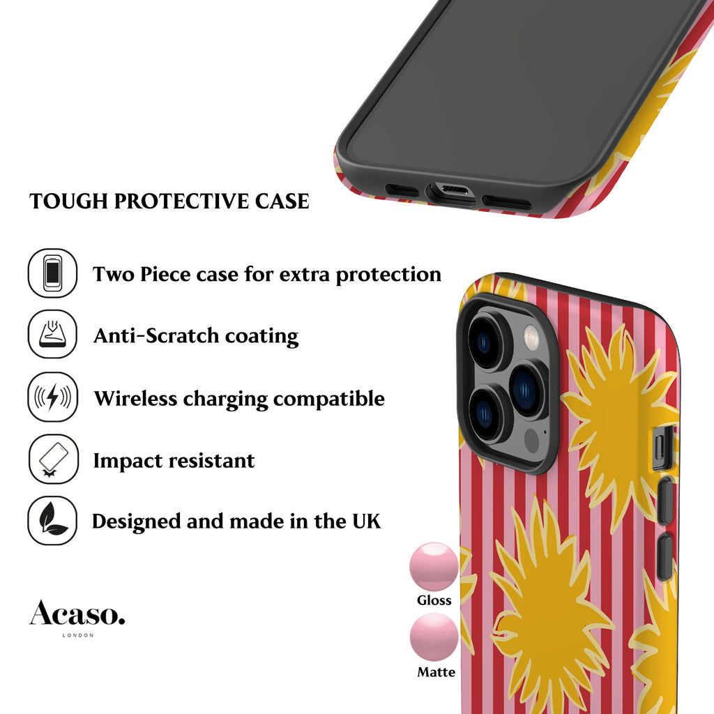 Striped Soles Pink Phone Case