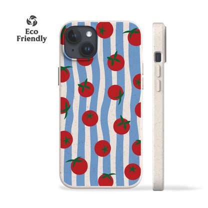 Striped Tomatoes Eco-Friendly Phone Case