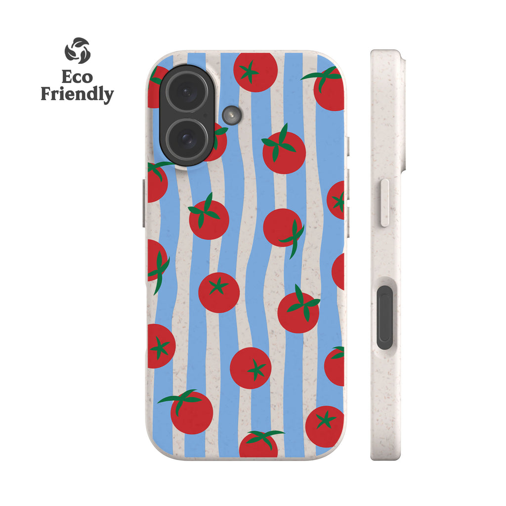 Striped Tomatoes Eco-Friendly Phone Case