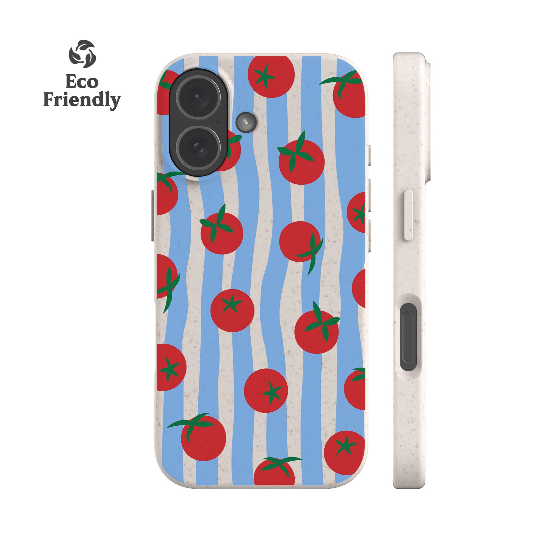 Striped Tomatoes Eco-Friendly Phone Case