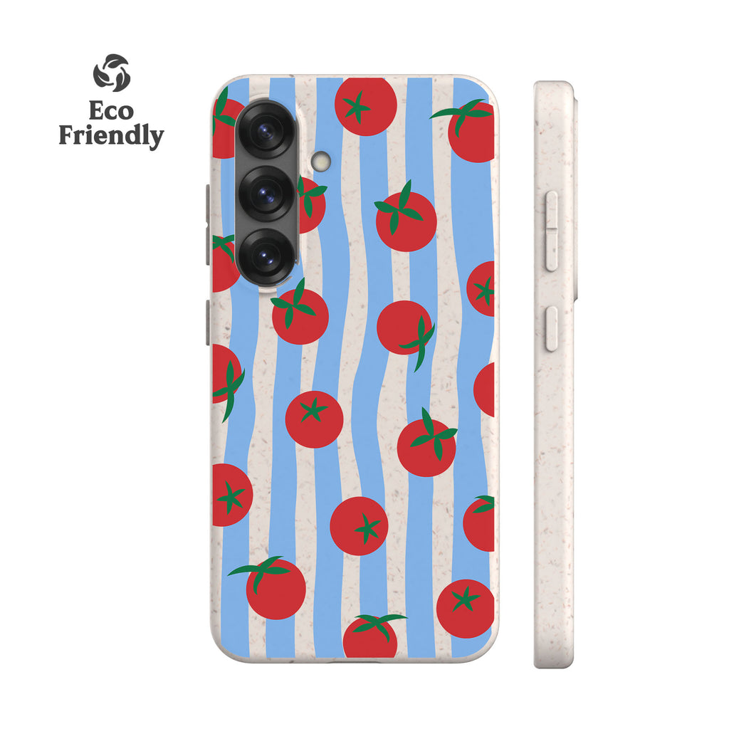 Striped Tomatoes Eco-Friendly Phone Case