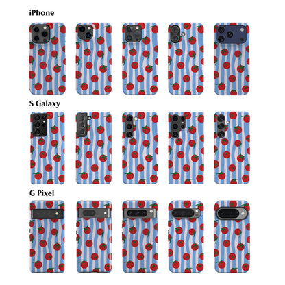 Striped Tomatoes Phone Case