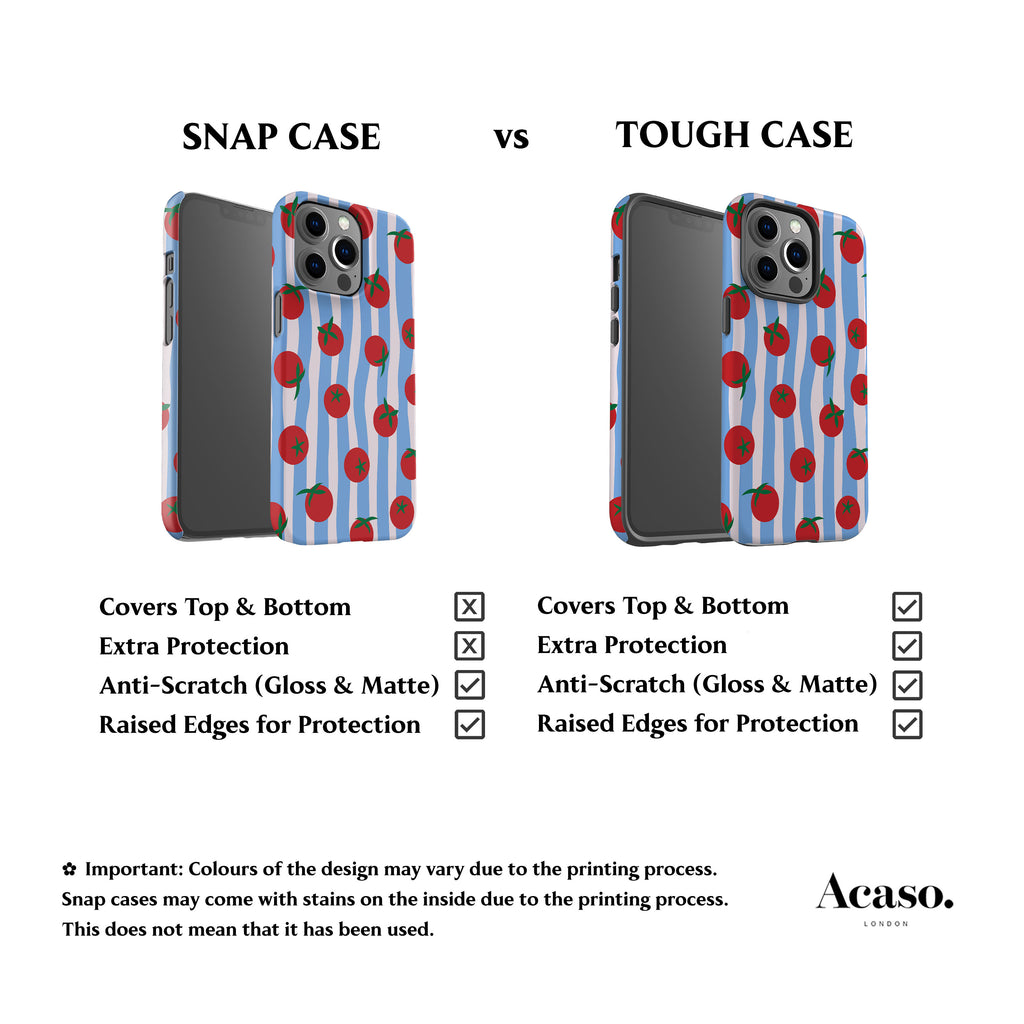 Striped Tomatoes Phone Case