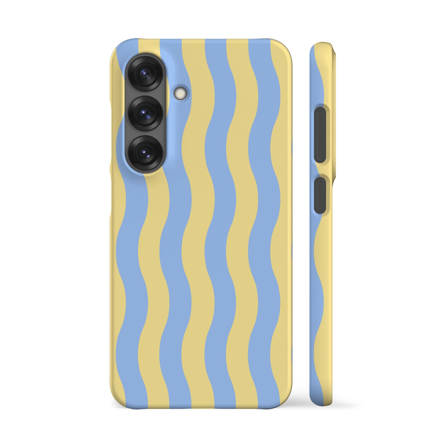Striped Waves Butter Yellow Phone Case